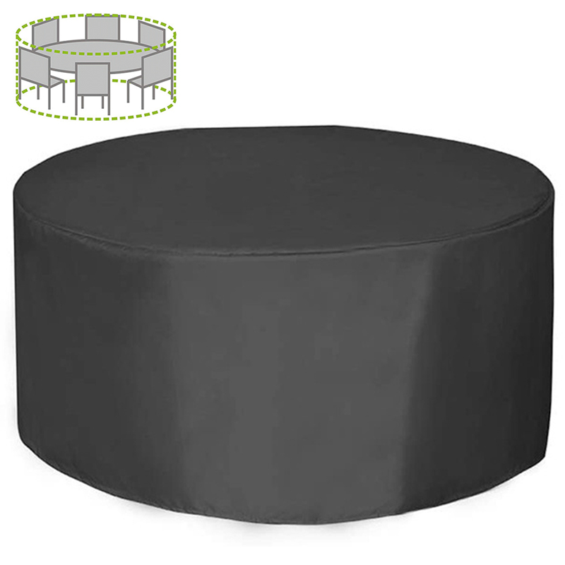Outdoor Furniture Table And Chairs - 12 Sizes Round Furniture Cover 210D