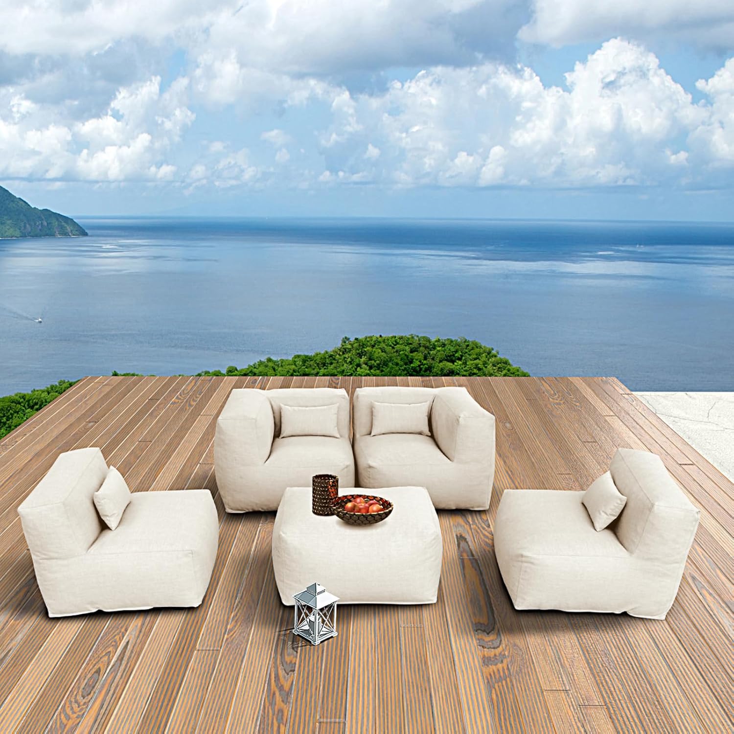Outdoor Daybed Furniture - Patio Furniture Set Bean Bag Chairs