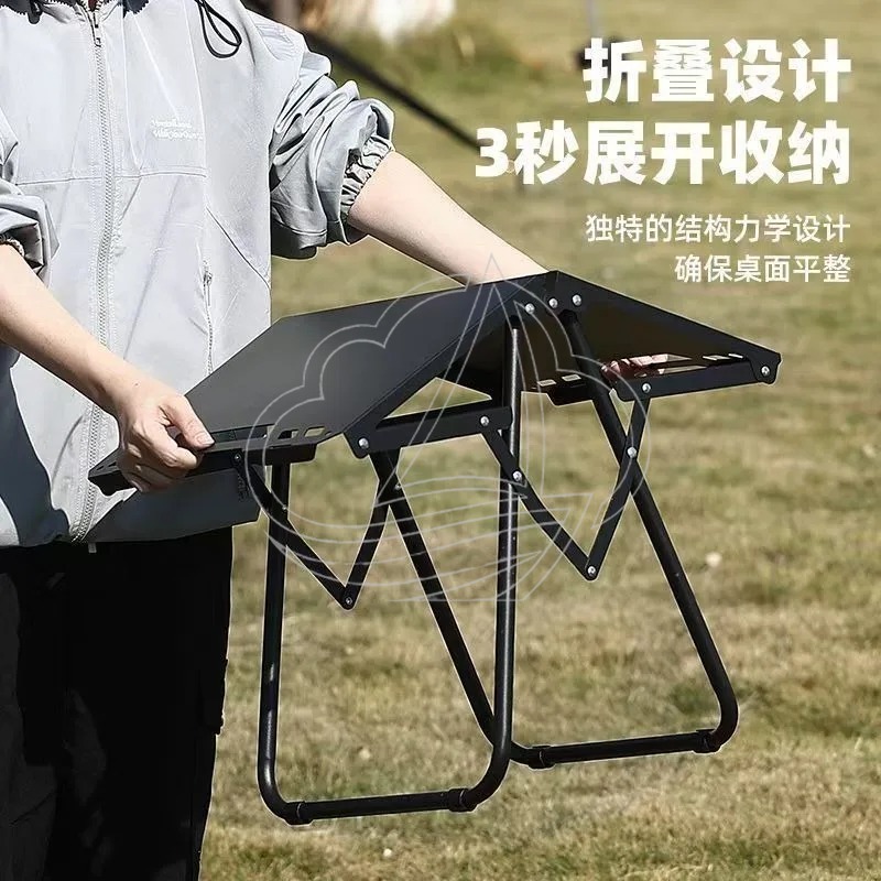 Outdoor Furniture One Piece - One-Piece Storage Tactical Camping Table Portable