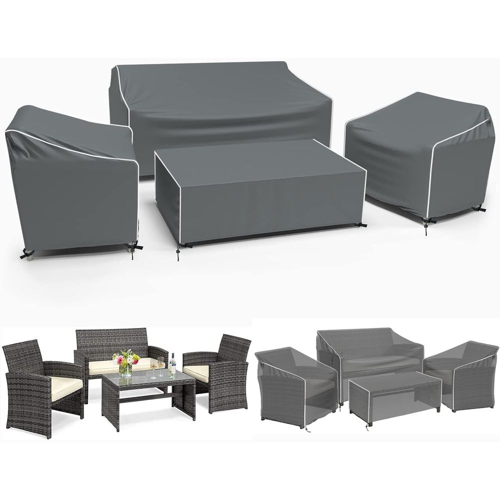 Outdoor Furniture Waterproof - Patio Furniture Covers, 4-Piece Outdoor Furniture
