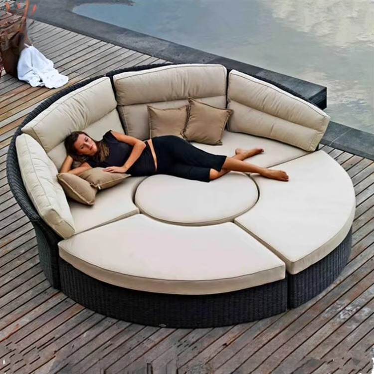 Outdoor Daybed Furniture - Luxury Garden Outdoor Furniture Round Wicker