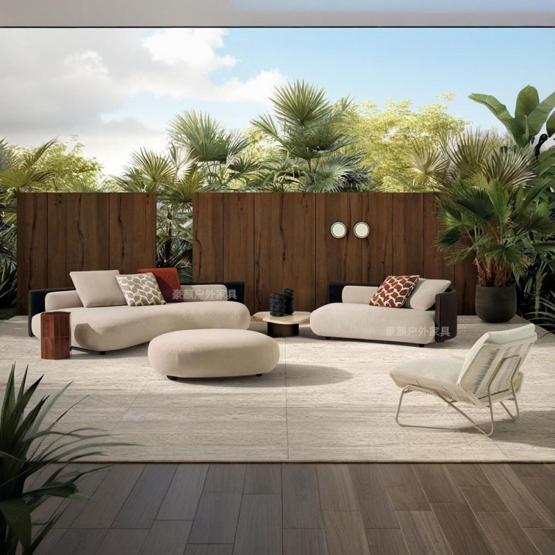 Outdoor Furniture Italian - Outdoor Sofa Italian-Style Light Luxury Outdoor