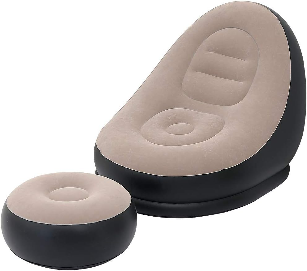 2Pcs Lazy Sofa Inflatable Chai - огляд і ціна Outdoor Daybed Furniture