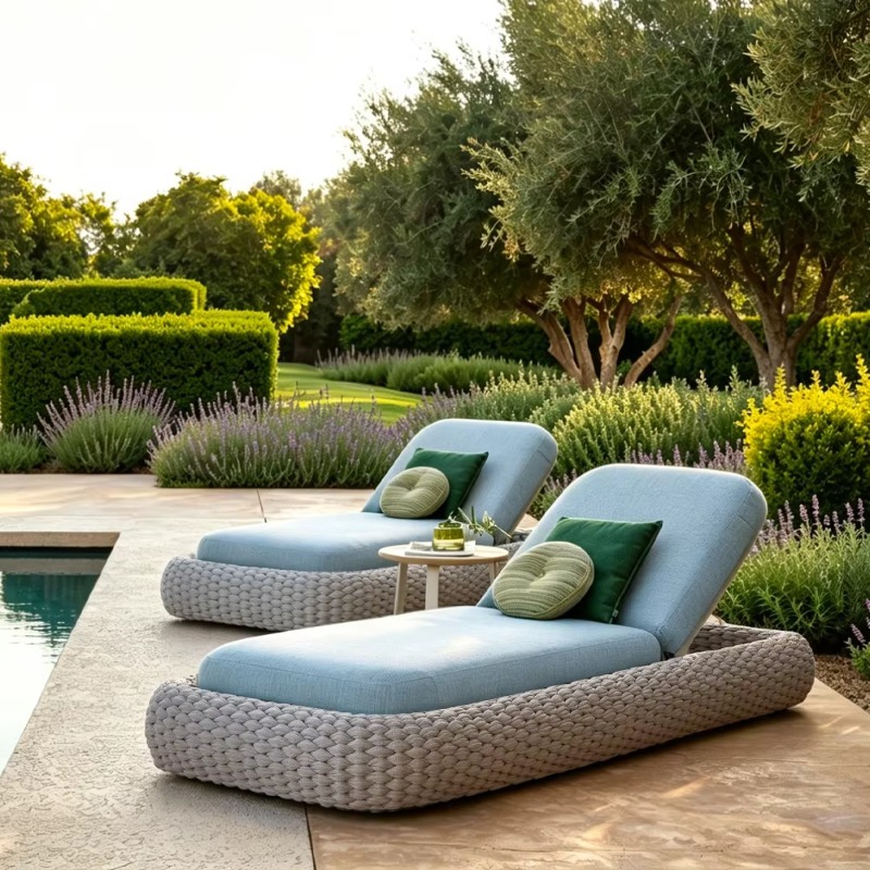 Custom Sun Lounger Hand-woven  - огляд і ціна Outdoor Furniture Quick Dry