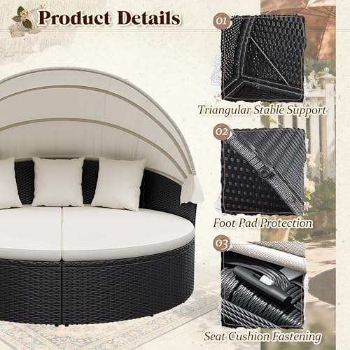 Patio Furniture Outdoor Round  - огляд і ціна Outdoor Daybed Furniture