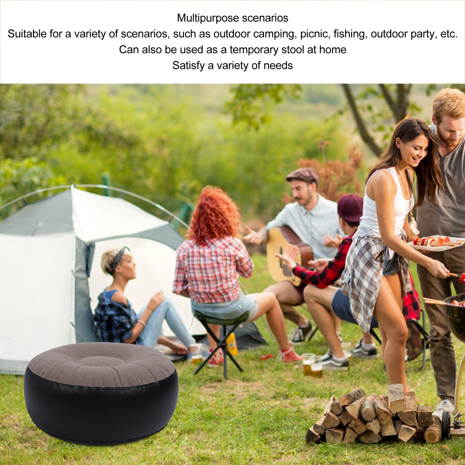 Inflatable Flocking Stool Mult - огляд і ціна Outdoor Furniture Designer