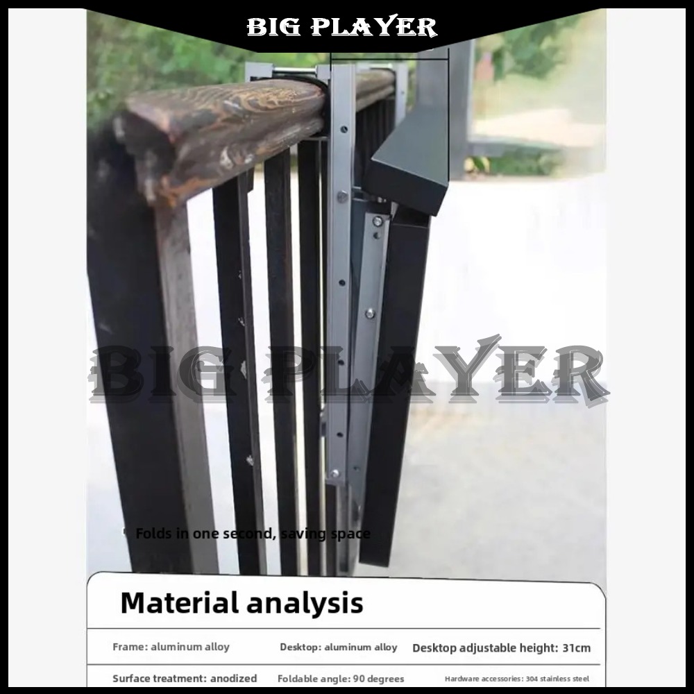Balcony railing hanging table  - огляд і ціна Outdoor Furniture Table