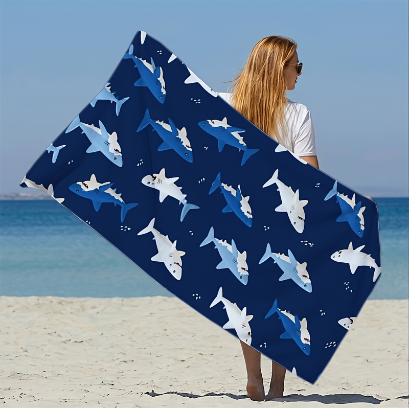Waterproof Shark Print Beach P - огляд і ціна Outdoor Furniture Quick Dry