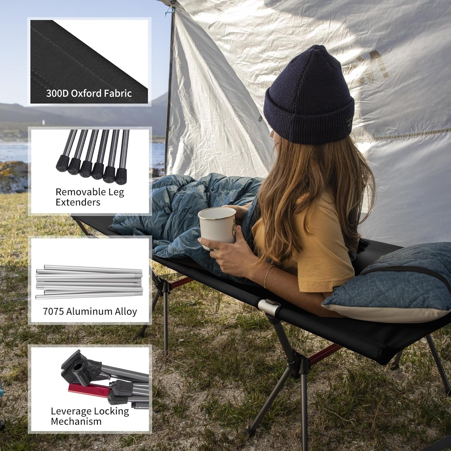 Naturehike Folding Camping Cot - огляд і ціна Outdoor Daybed Furniture