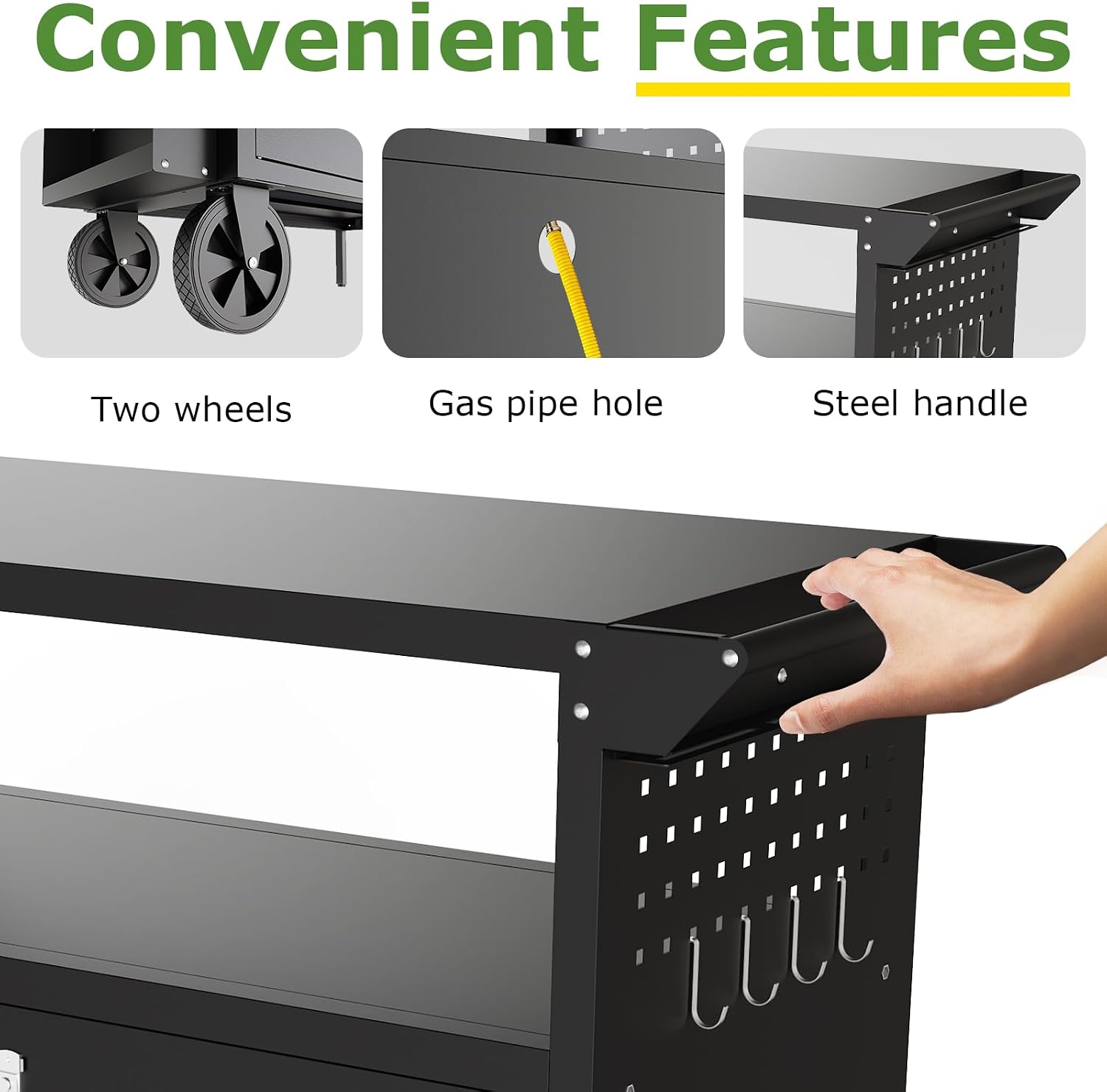 Outdoor Grill Cart Table With  - огляд і ціна Outdoor Furniture Table