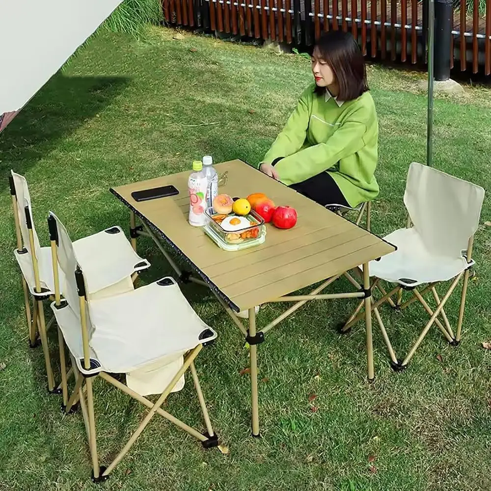 Portable 5-Piece Camping Chair - огляд і ціна Outdoor Furniture Table And Chairs