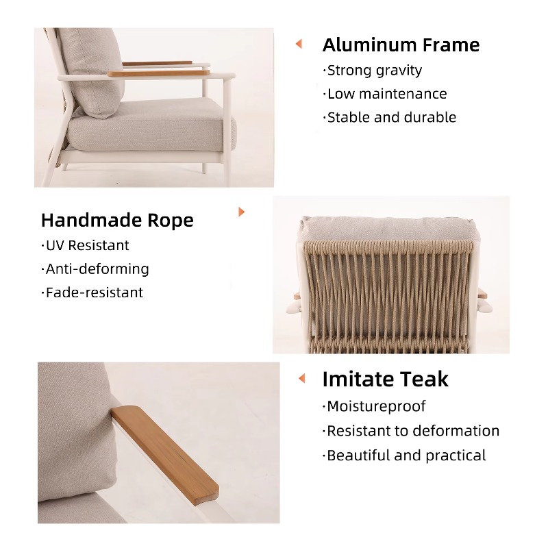 Waterproof rope outdoor sofa m - огляд і ціна Outdoor Furniture Waterproof