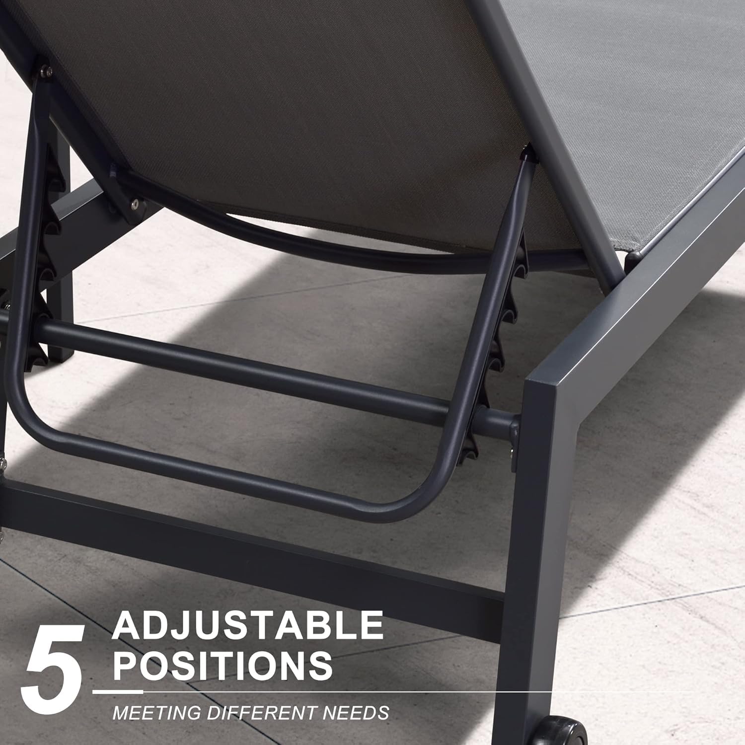 Wide Patio Lounge Chair 2 Set  - огляд і ціна Outdoor Furniture Quick Dry