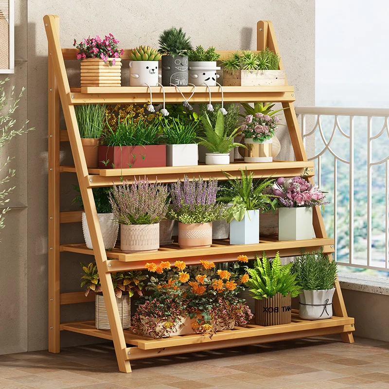 Solid Wood Flower Shelf Plant  - огляд і ціна Outdoor Furniture Designer