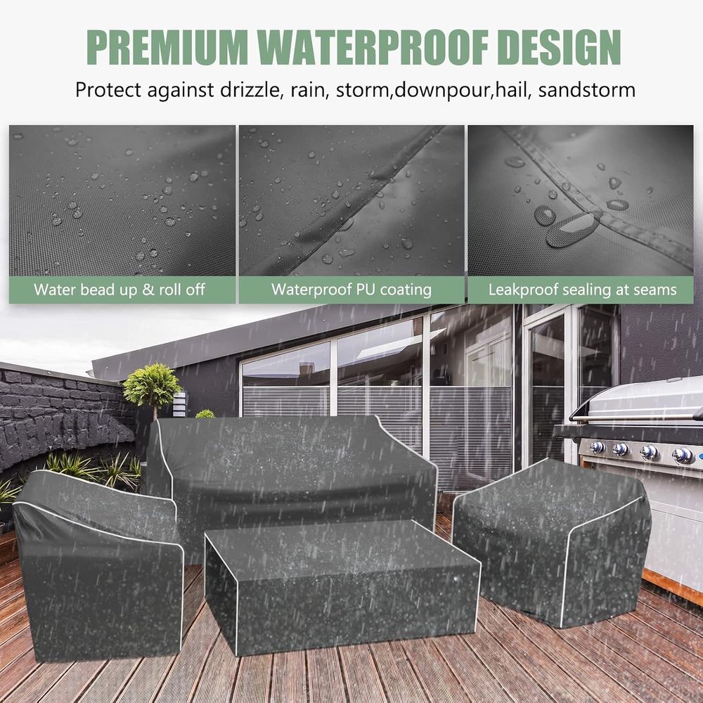 Patio Furniture Covers, 4-Piec - огляд і ціна Outdoor Furniture Waterproof