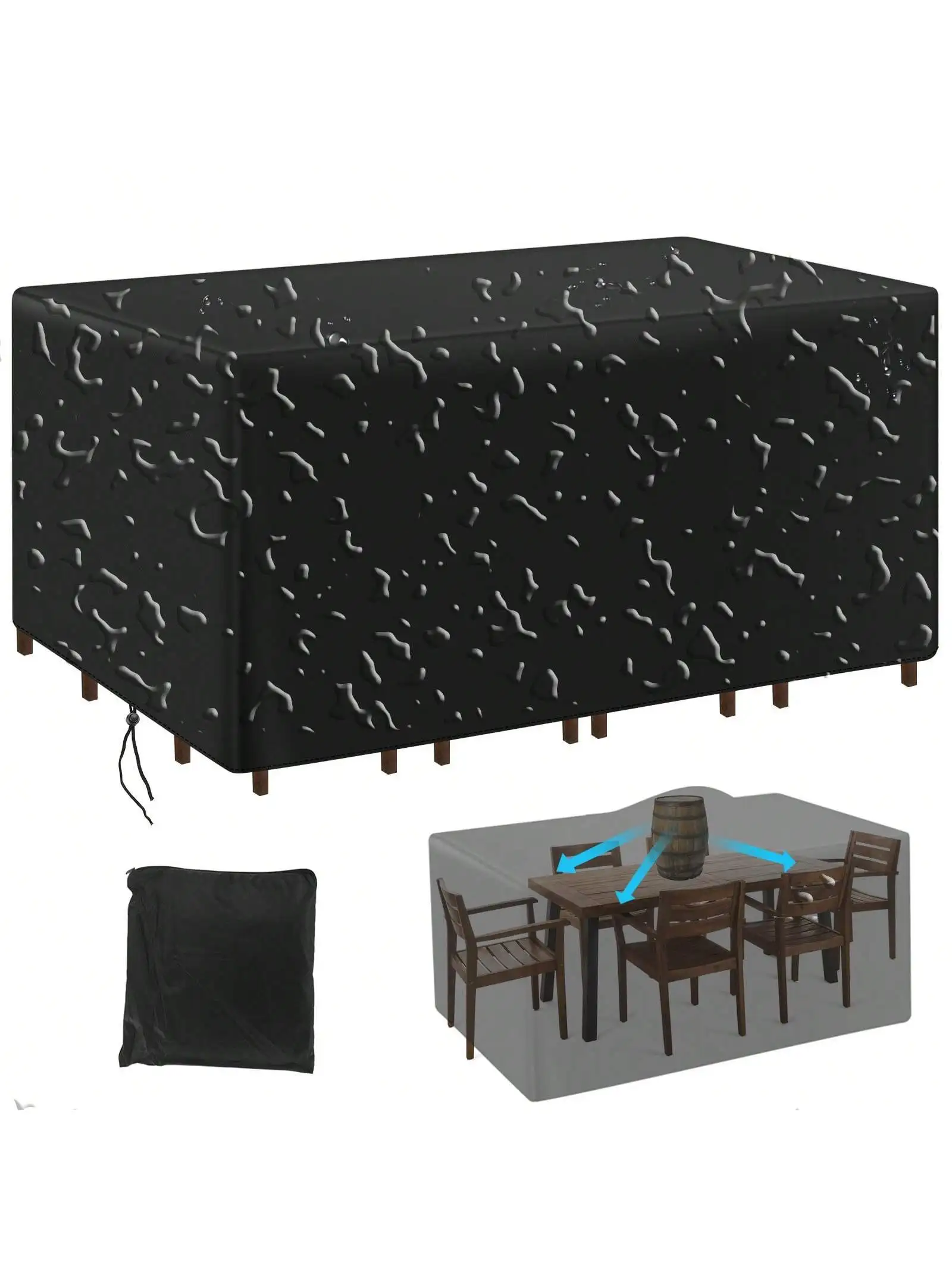 Multi-Size Outdoor Patio Garde - огляд і ціна Outdoor Furniture Table And Chairs