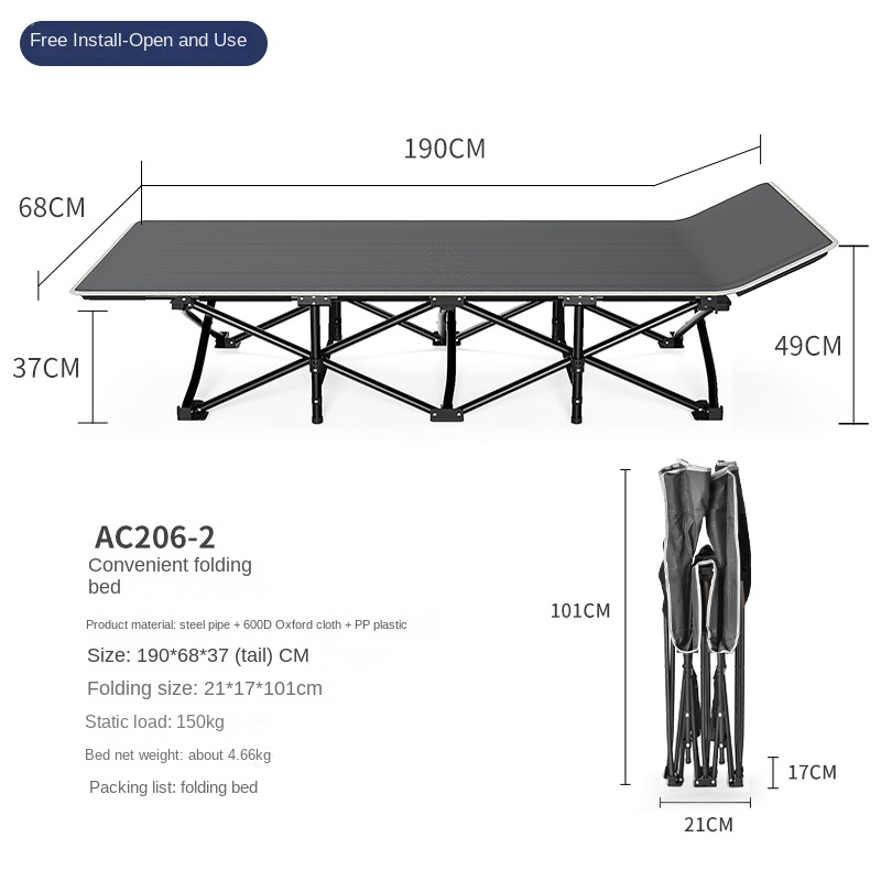 Heavy Duty Folding Camping Cot - огляд і ціна Outdoor Daybed Furniture