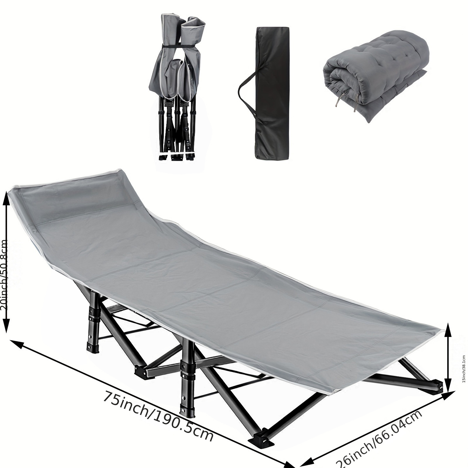 Heavy Duty Folding Camping Cot - огляд і ціна Outdoor Daybed Furniture