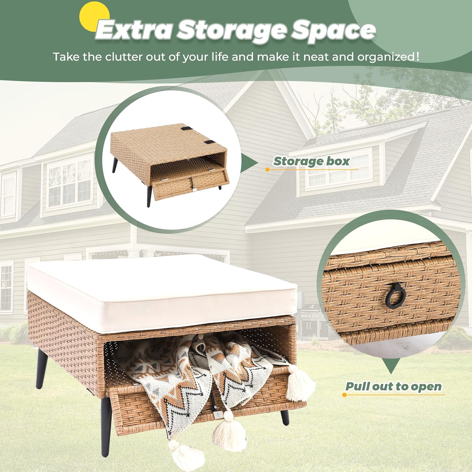 8 Pieces Outdoor Patio Furnitu - огляд і ціна Outdoor Furniture One Piece