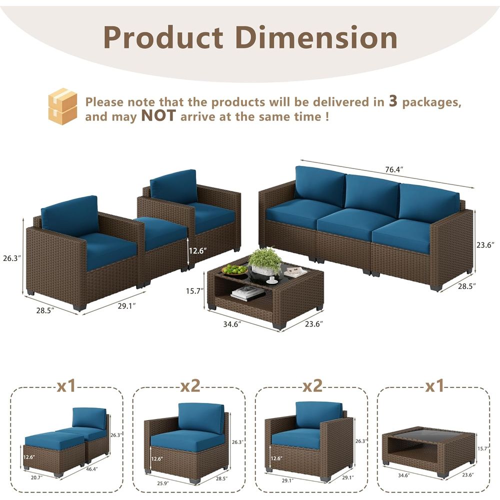 7-Piece Outdoor Patio Furnitur - огляд і ціна Outdoor Furniture Table And Chairs