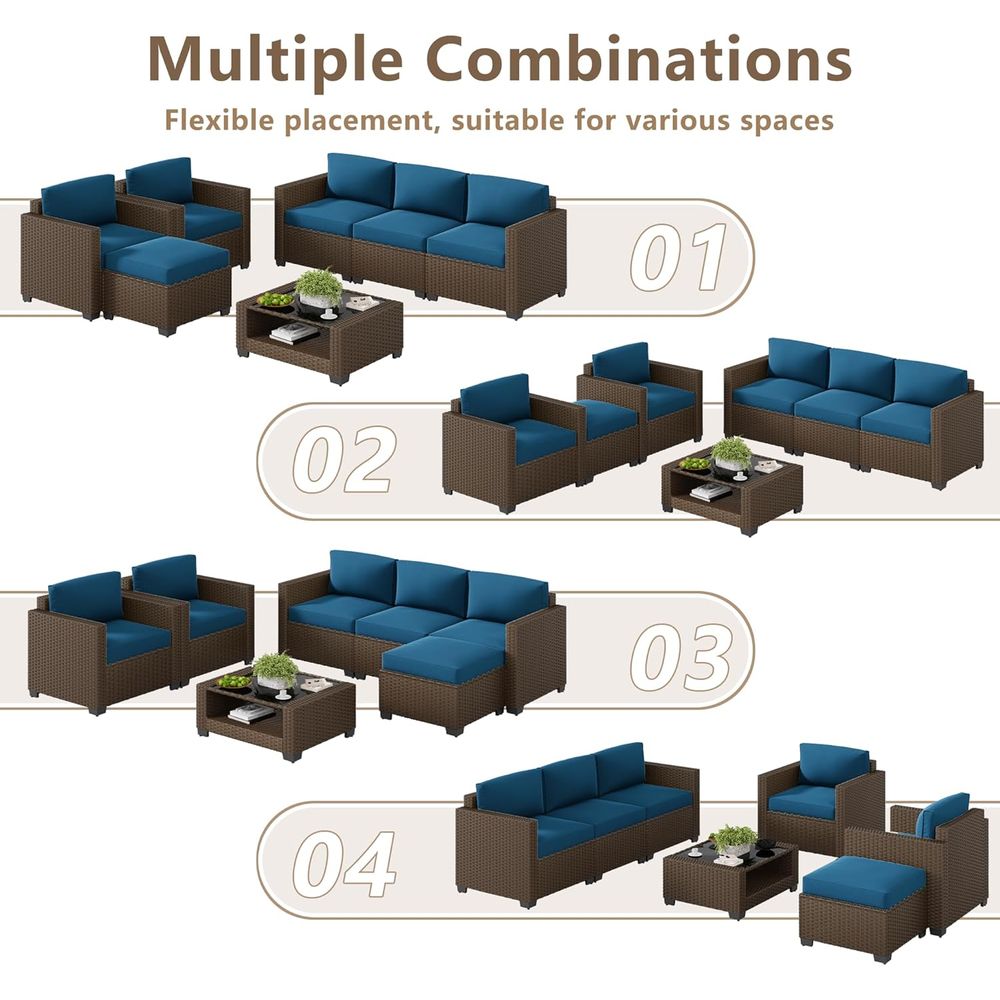 7-Piece Outdoor Patio Furnitur - огляд і ціна Outdoor Furniture Table And Chairs