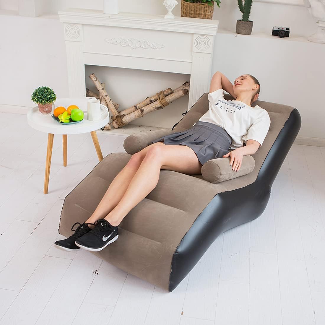 Folding Lazy Sofa,Inflatable L - огляд і ціна Outdoor Daybed Furniture