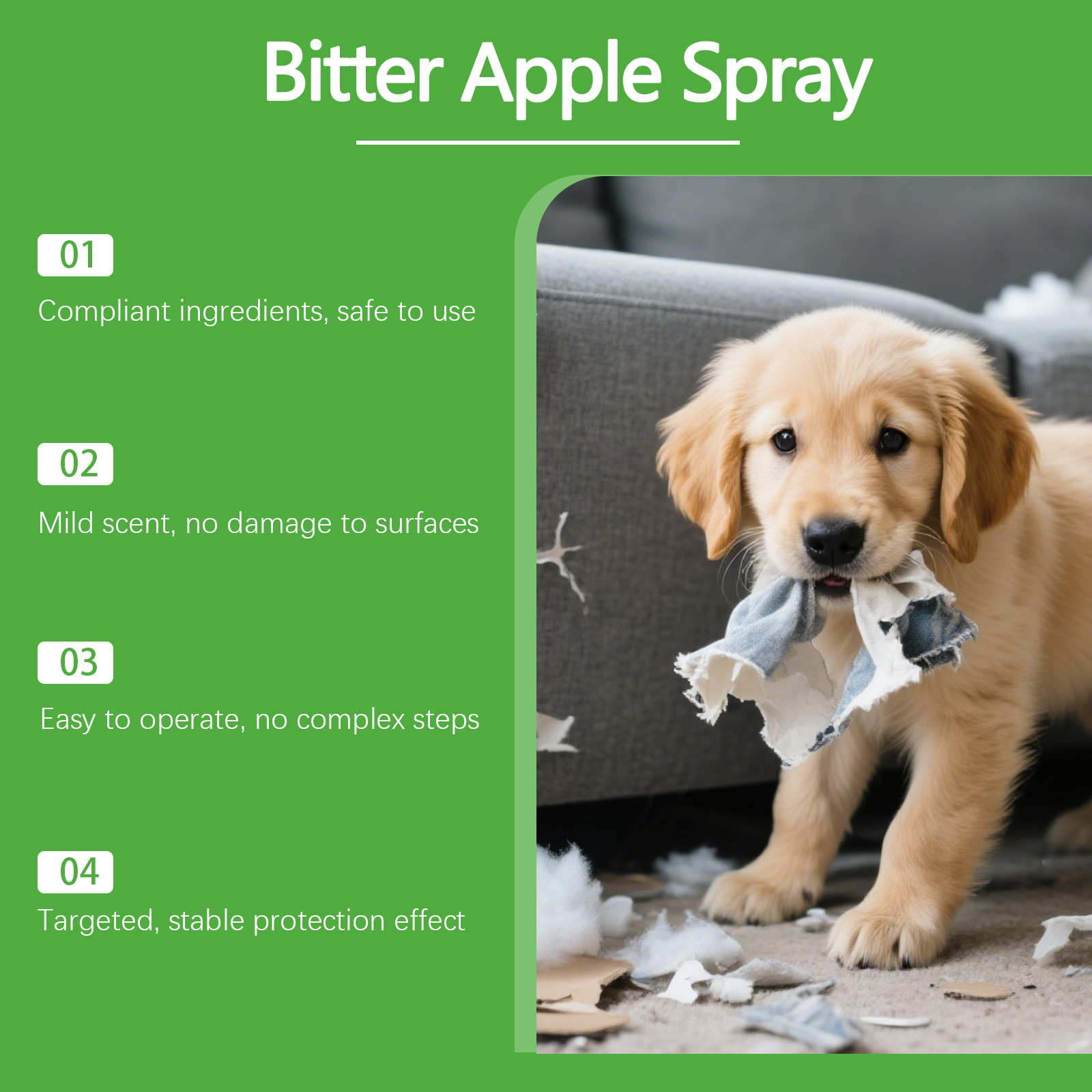 Pet Anti-Chew Spray Non-Toxic  - огляд і ціна Outdoor Furniture Quick Dry