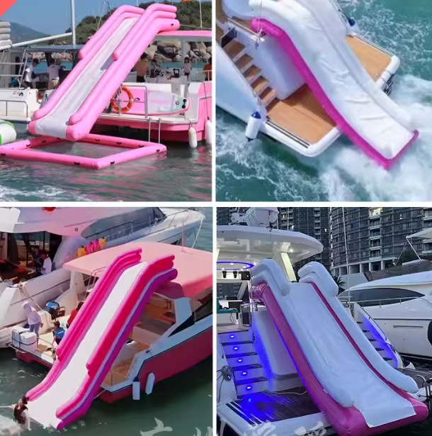 Inflatable water yacht slide b - огляд і ціна Outdoor Furniture Table And Chairs