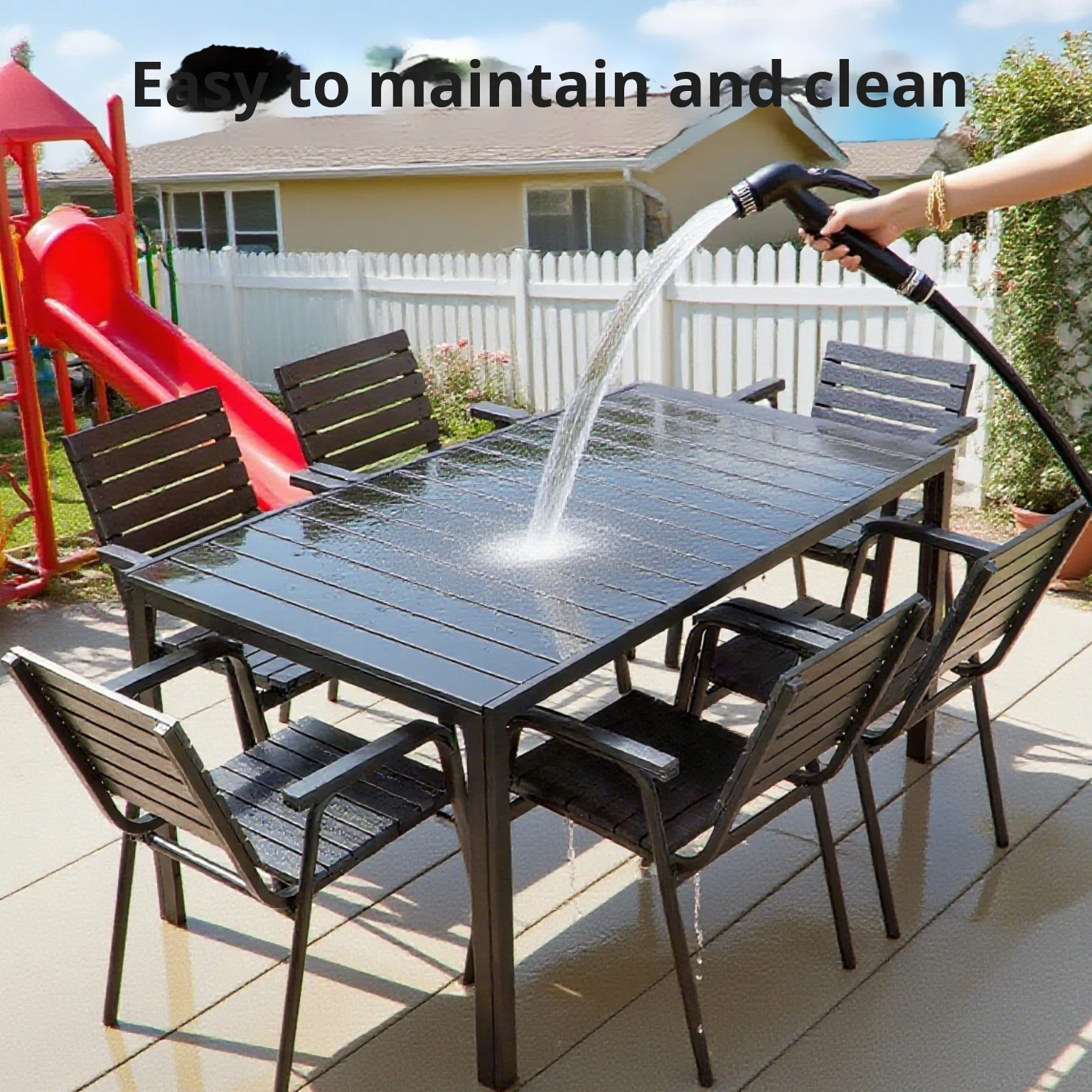New Bamboo Picnic Garden Table - огляд і ціна Outdoor Furniture Table And Chairs